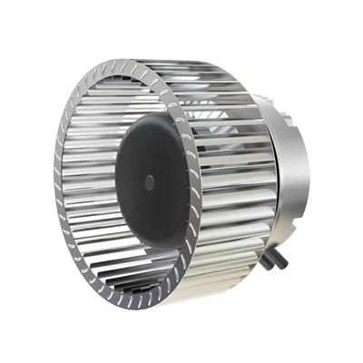 Ventilator curbat înainte EC de 160 mm - Centrală industrială pentru controlul prafului